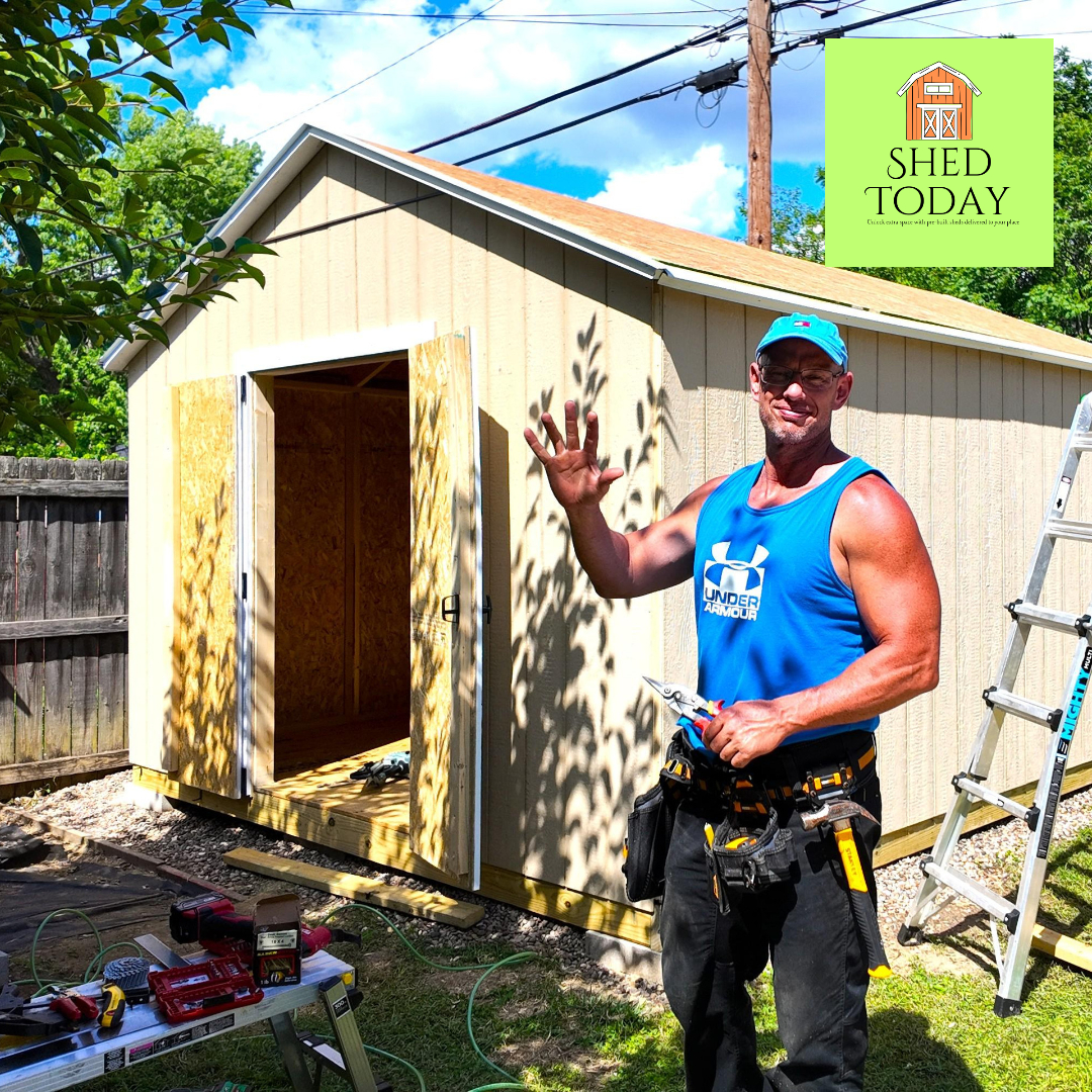 Louisville Shed Builder on site