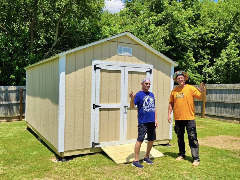 10x16 Shed Built On site with Ramp and Loft