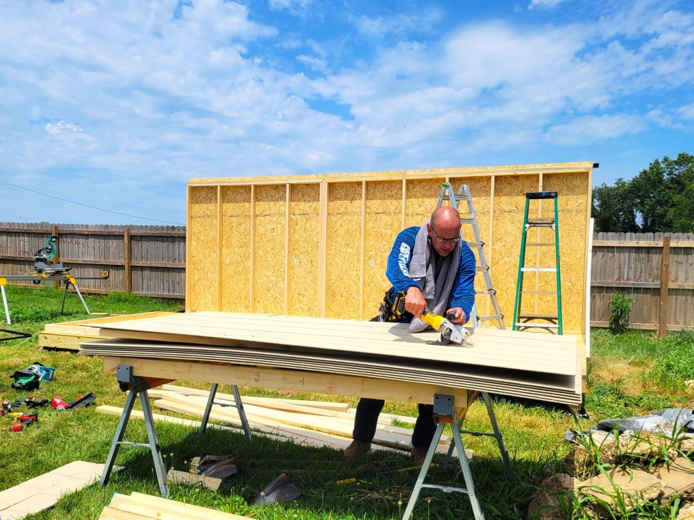 working on site